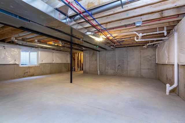 view of basement
