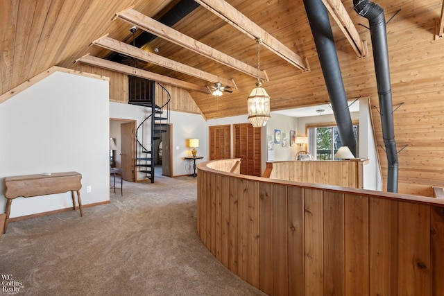 reception area featuring stairway