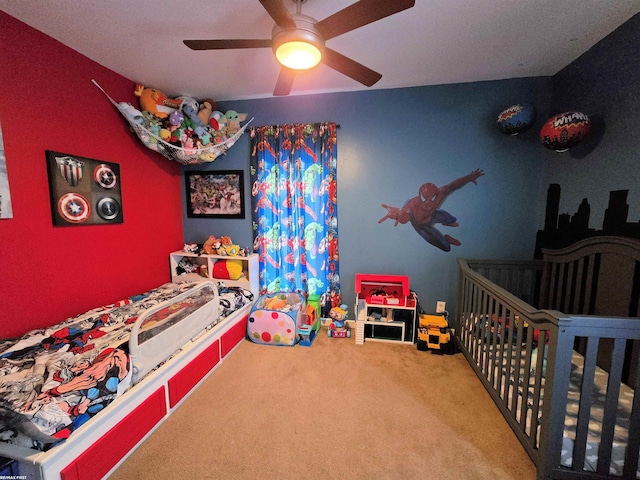 303 N 5th St, Saint Clair, MI 48079 - carpeted bedroom with a ceiling fan