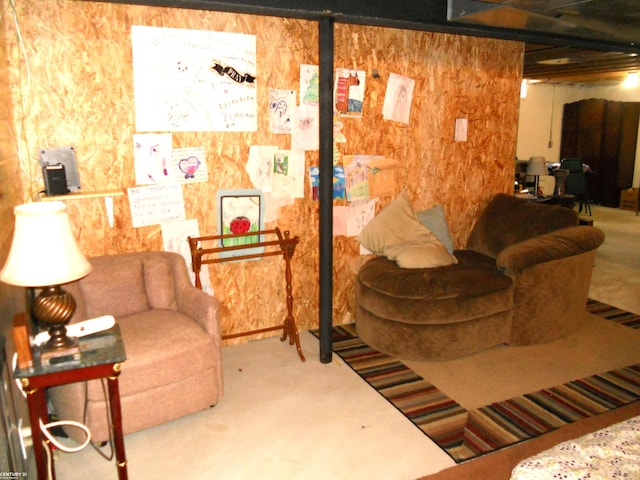 view of below grade area