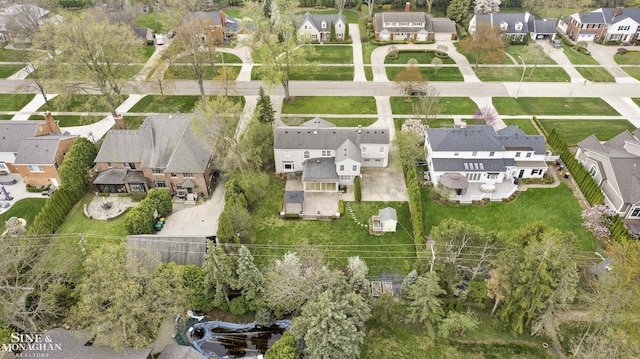 birds eye view of property featuring a residential view