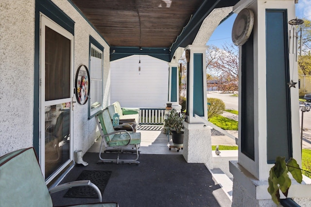 view of patio / terrace featuring covered porch