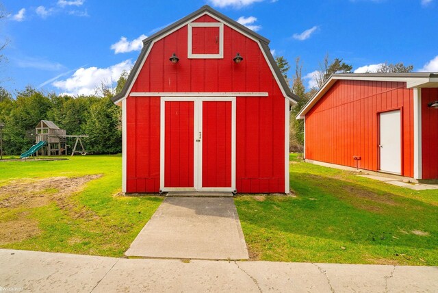 1121 S Lakeshore Rd, Carsonville, MI 48419 - view of shed with a playground