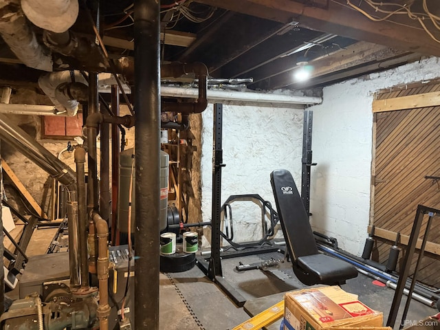 view of exercise area