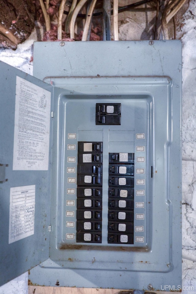 utility room with electric panel