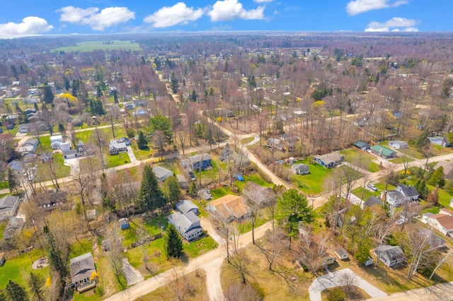aerial view featuring a residential view