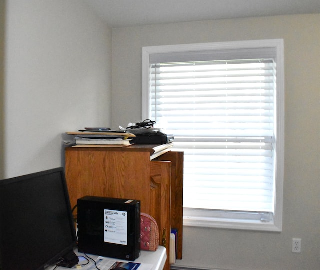 view of home office