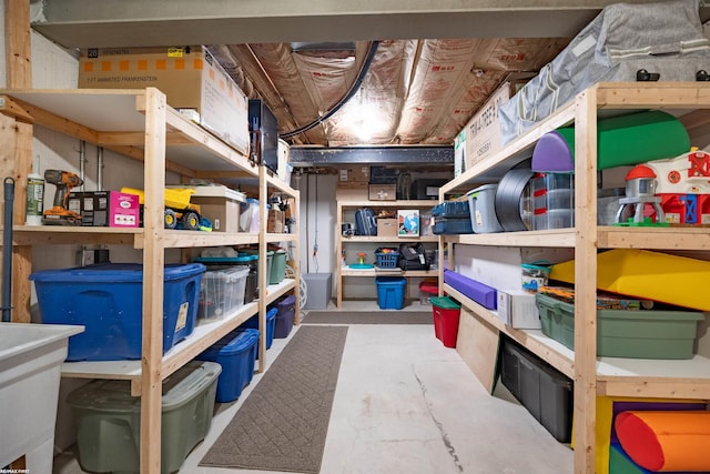 view of storage room