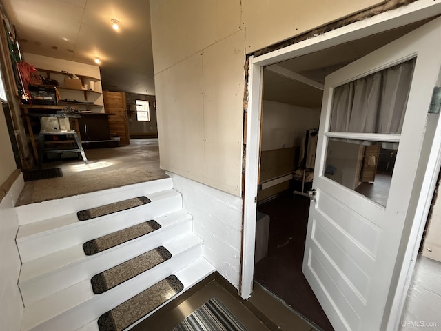 view of stairs
