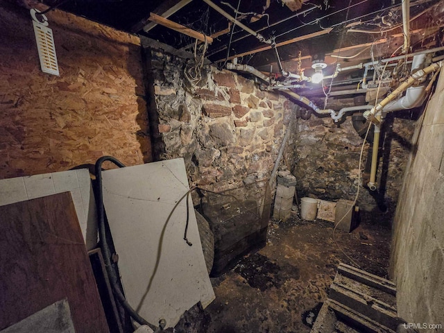 view of basement