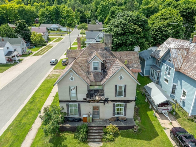 bird's eye view with a residential view
