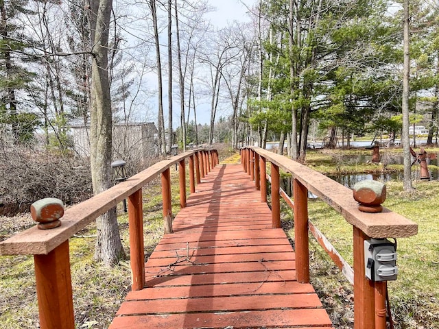 5421 Andrew St, Harrison, MI 48625 - dock area featuring a water view
