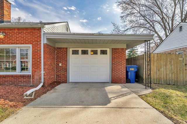 29094 Herbert St, Madison Heights, MI 48071 - garage featuring fence and driveway
