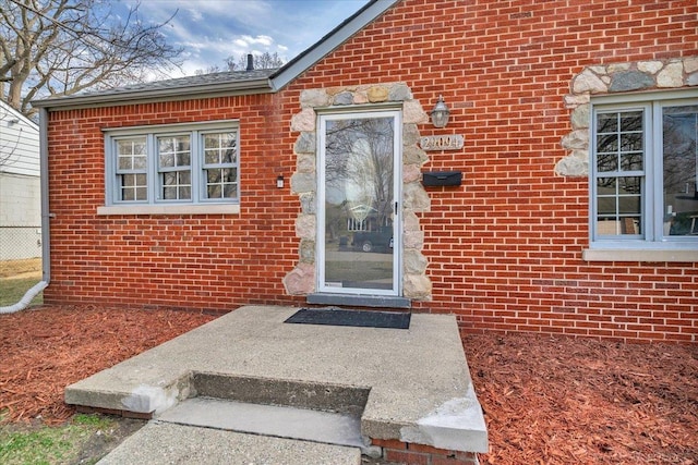 29094 Herbert St, Madison Heights, MI 48071 - entrance to property featuring brick siding