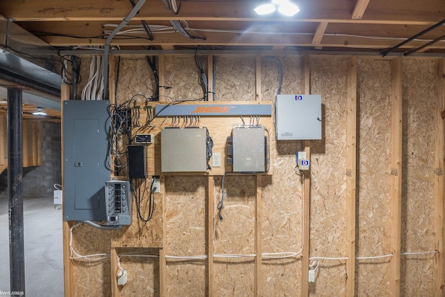 utility room with electric panel