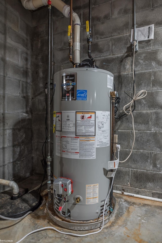 utilities featuring water heater