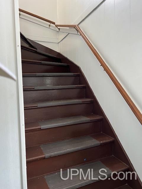 view of stairway