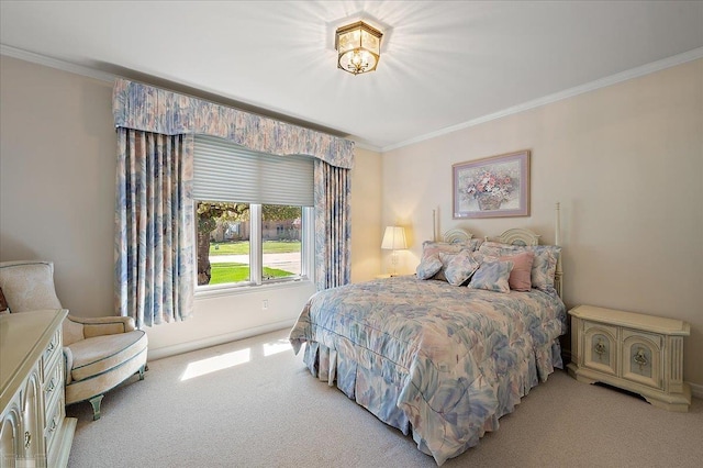 15113 Totten Pl, Shelby Twp, MI 48315 - bedroom with crown molding and light colored carpet