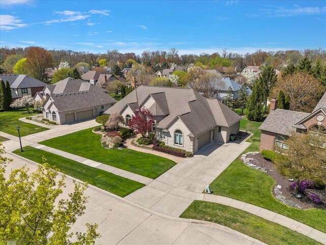 15113 Totten Pl, Shelby Twp, MI 48315 - birds eye view of property with a residential view