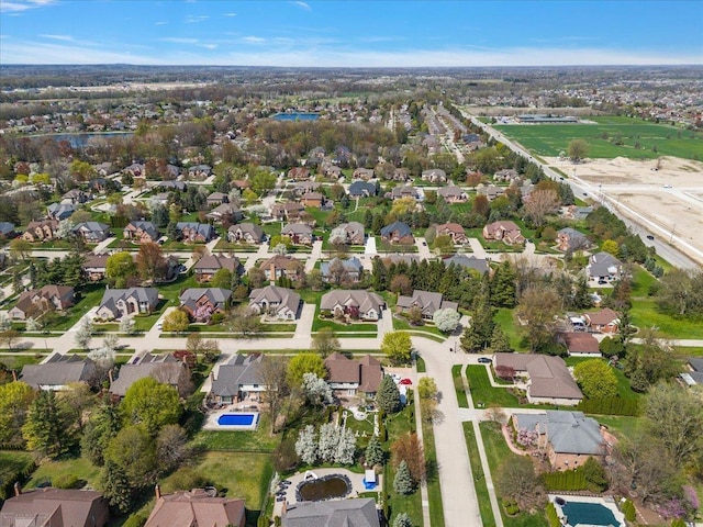15113 Totten Pl, Shelby Twp, MI 48315 - drone / aerial view featuring a residential view