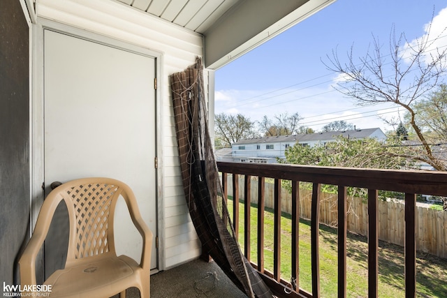 view of balcony