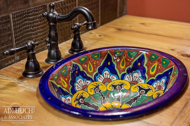 details featuring a sink