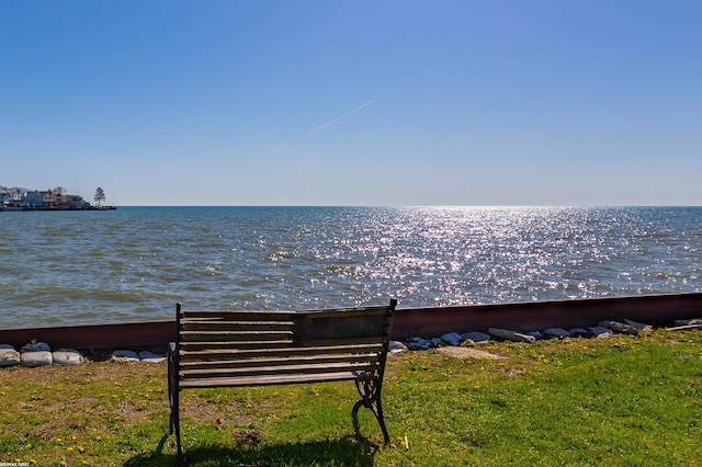view of water feature