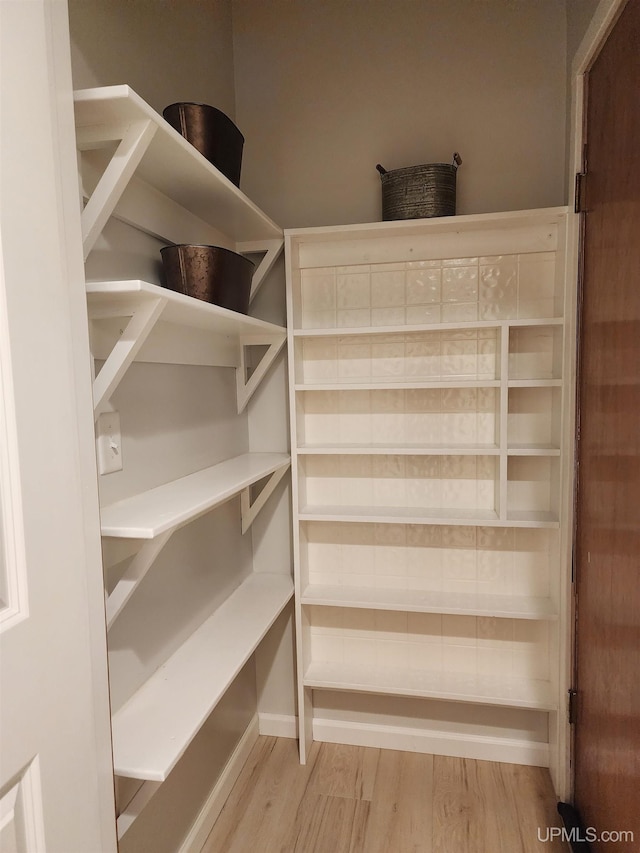 view of storage area
