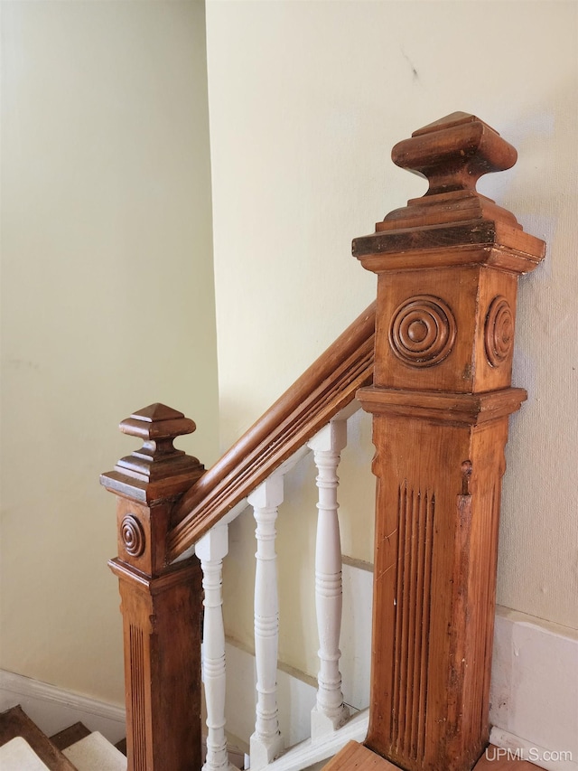 view of stairway