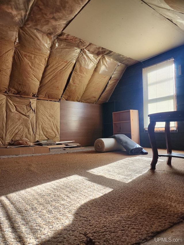 view of attic