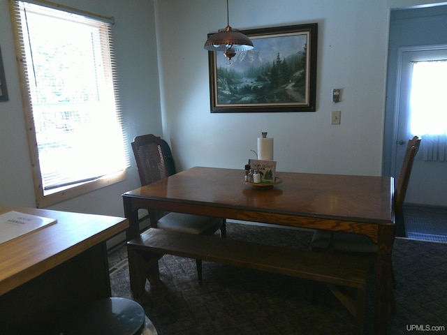 view of dining space