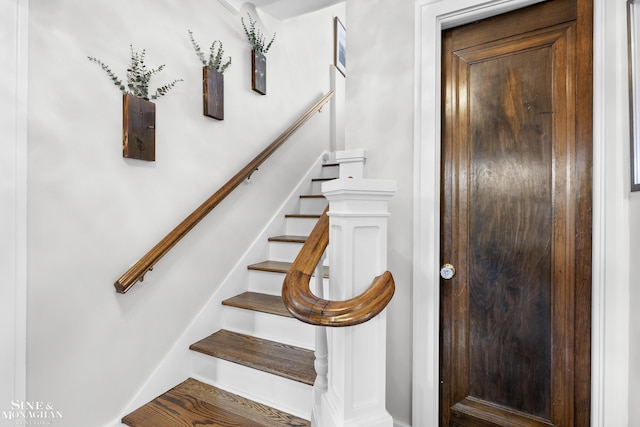 view of stairway