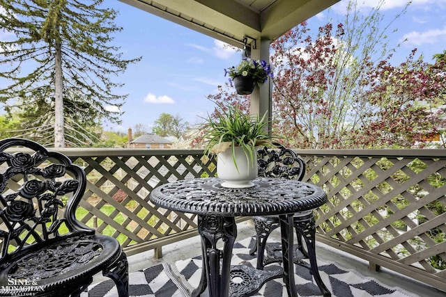 view of balcony