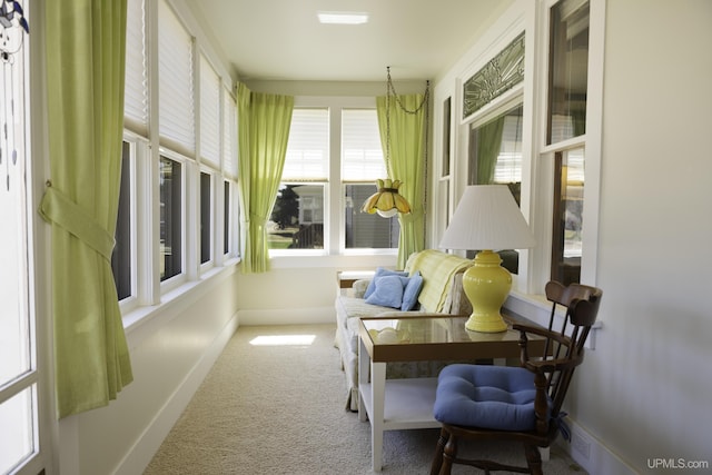 view of sunroom