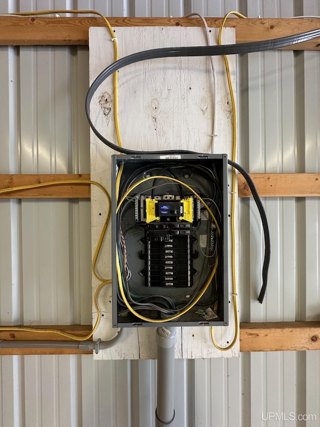 utility room with electric panel