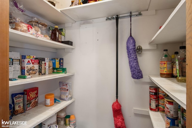view of pantry