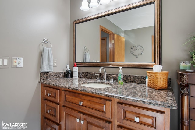 bathroom featuring vanity