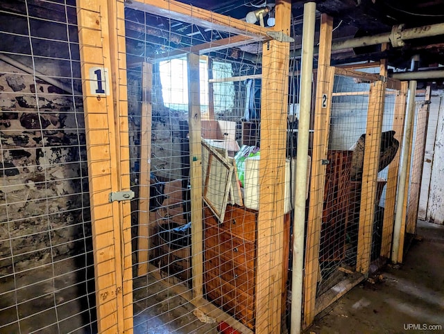 view of storage room