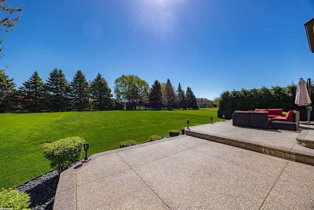 view of patio / terrace featuring outdoor lounge area