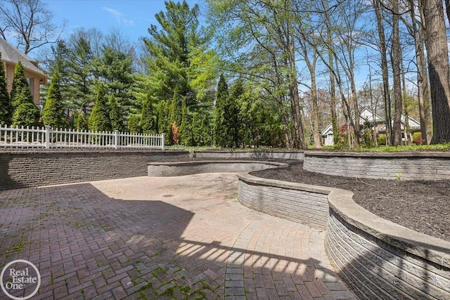 view of patio / terrace with fence