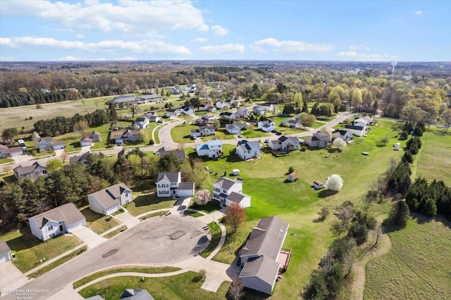 birds eye view of property featuring a residential view