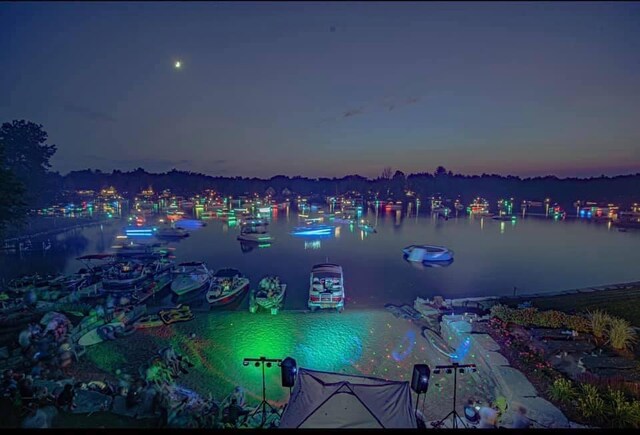 1548 Pioneer Rd, Alger, MI 48610 - bird's eye view with a water view