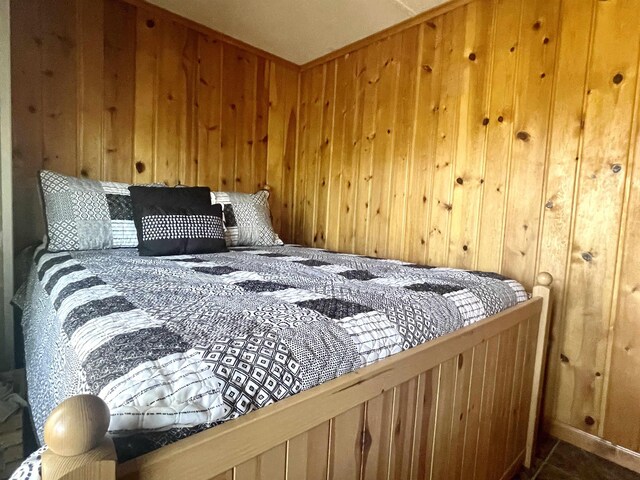1548 Pioneer Rd, Alger, MI 48610 - bedroom with wood walls