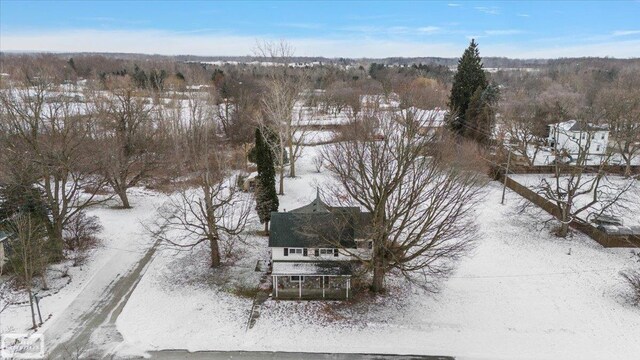 455 Garfield Rd, Fostoria, MI 48435 - view of snowy aerial view