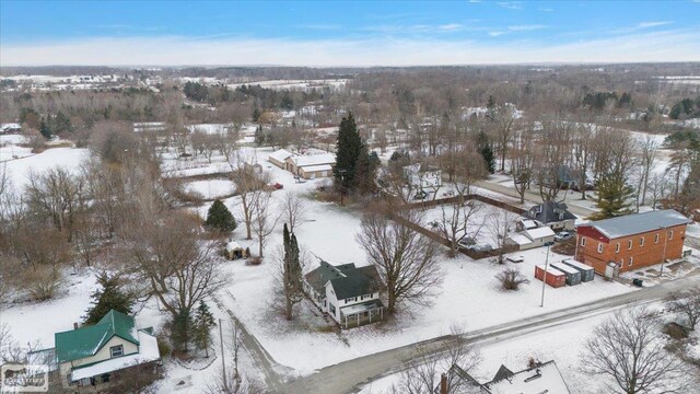 455 Garfield Rd, Fostoria, MI 48435 - view of snowy aerial view