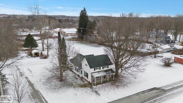 455 Garfield Rd, Fostoria, MI 48435 - view of snowy aerial view