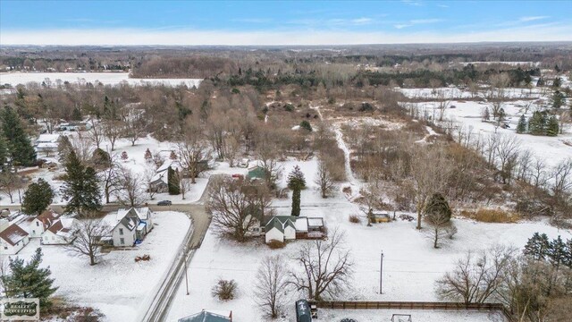455 Garfield Rd, Fostoria, MI 48435 - view of snowy aerial view