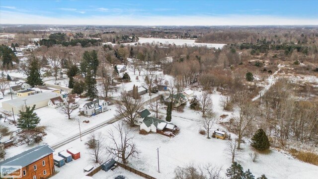 455 Garfield Rd, Fostoria, MI 48435 - view of snowy aerial view