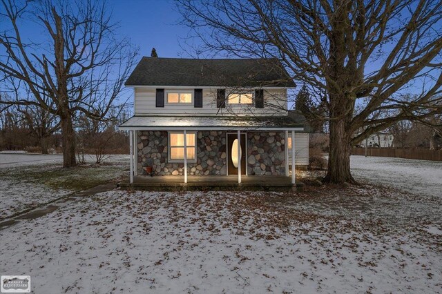 455 Garfield Rd, Fostoria, MI 48435 - view of outdoor structure with covered porch