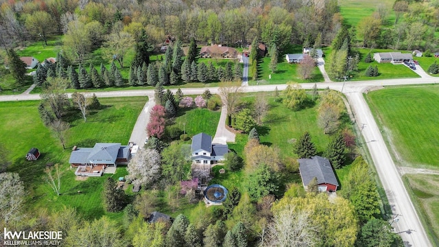 36870 Hebel Rd, Richmond Twp, MI 48062 - aerial view featuring a rural view